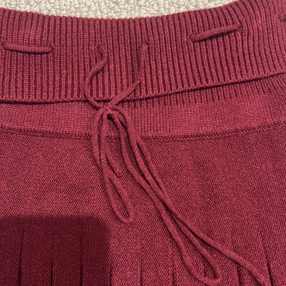 Charlotte Russe Deep Red A-Line Skirt - Picture 5 of 7